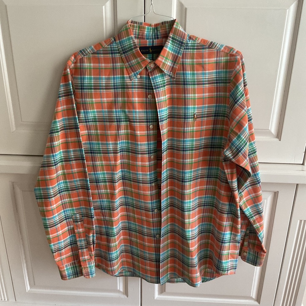 Men’s button up polo Ralph Lauren size large
